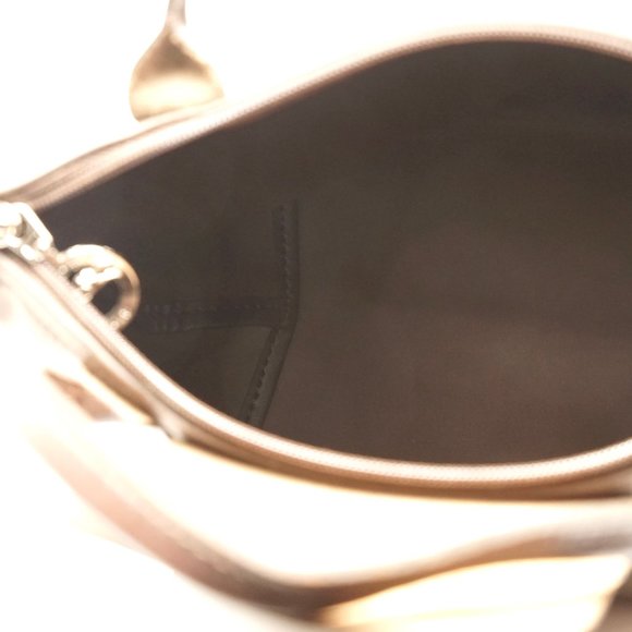 Auth Long Champ Hand Bag Brown Nylon #7064L44 - Picture 8 of 12